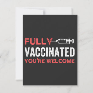 VOUS ÊTES BIENVENUE ENTIÈREMENT VACCINÉE