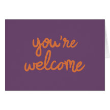 Vous êtes bienvenus !