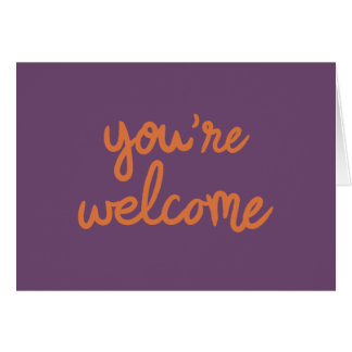 Vous êtes bienvenus !