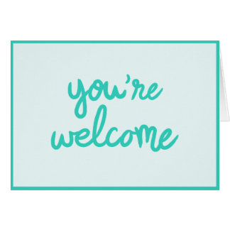 Vous êtes bienvenus !