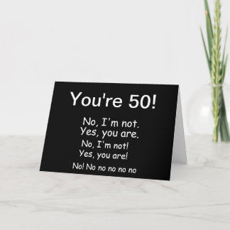 Vous êtes carte d'anniversaire 50
