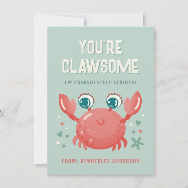 Vous êtes Clawsome Valentine's Day Card (Devant)