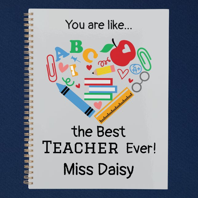 Vous êtes comme...le Meilleur Enseignant Jamais Pe (Customizable Best Teacher Ever Planner)