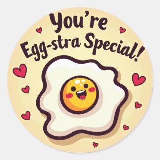 Vous êtes Egg-stra Special ! Sticker à oeufs Sunny