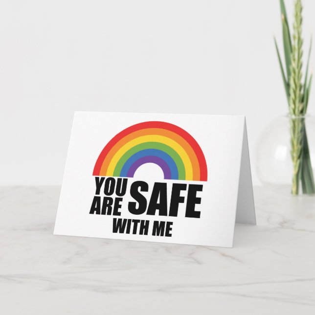 Vous êtes en sécurité avec moi Fierté arc-en-ciel  (Devant)