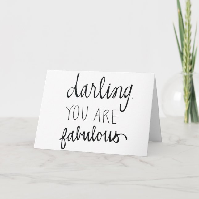 **VOUS ÊTES FABULEUX** CARTE D'AMOUR POUR TOUTES L (Devant)