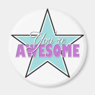 Vous êtes fantastique - Magnets Blue & Purple Star