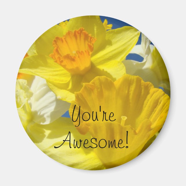 Vous êtes formidable ! aimants Jaune Fleurs de Nar (Devant)
