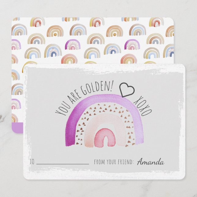 Vous Êtes Golden Rainbow Valentines Classroom (Devant / Derrière)