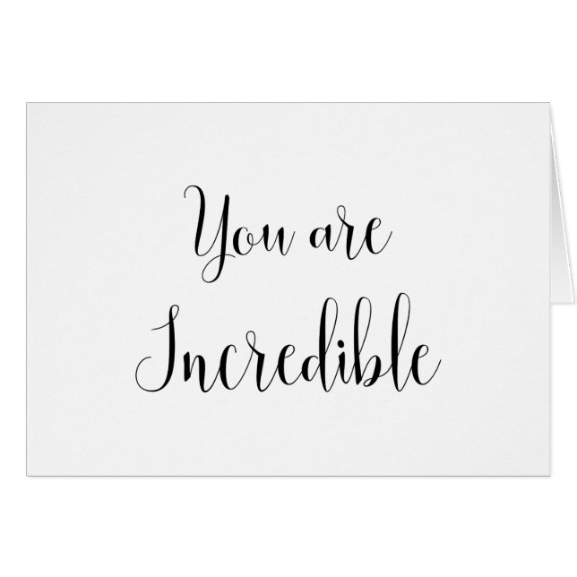 Vous êtes Incroyable, Message Inspirant (Devant horizontal)