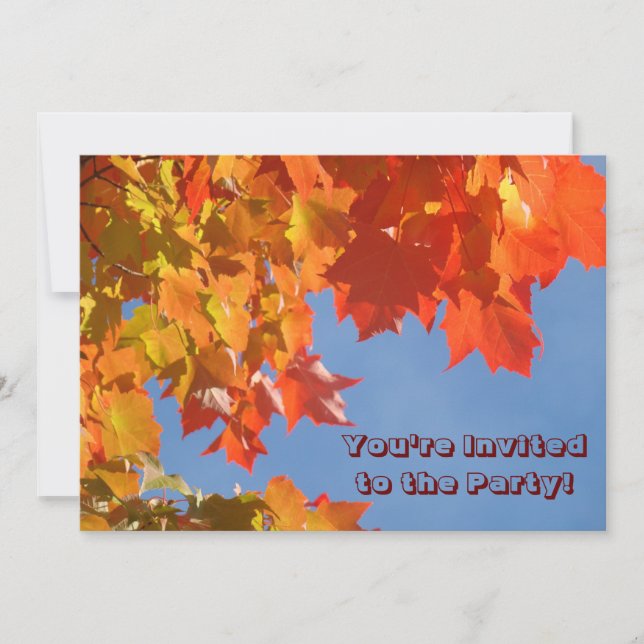 Vous êtes invité à la fête ! Invitations de récolt (Devant)