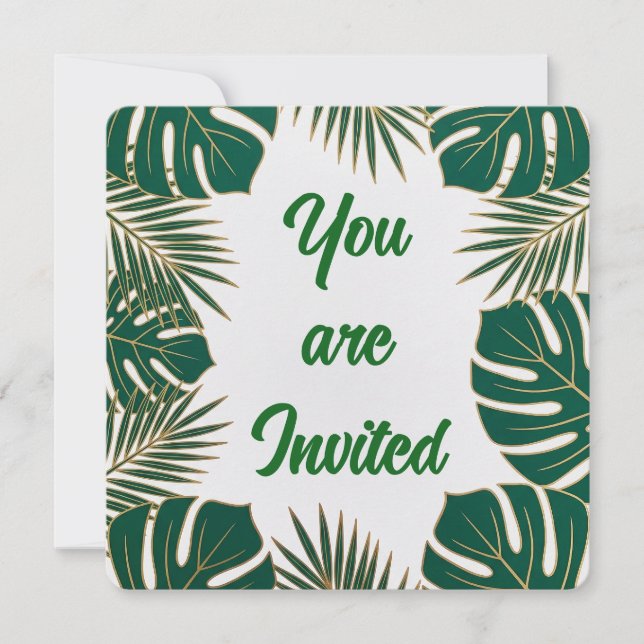 Vous êtes invité carte d'invitation (Devant)