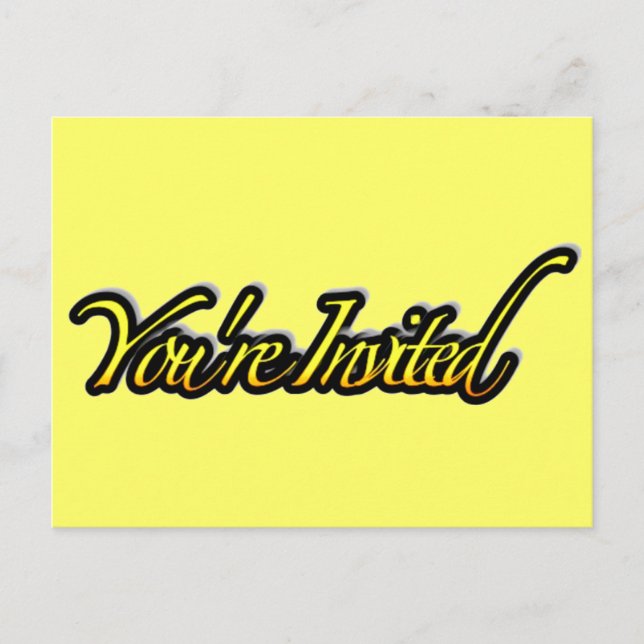 Vous êtes invités_ Carte postale (Devant)