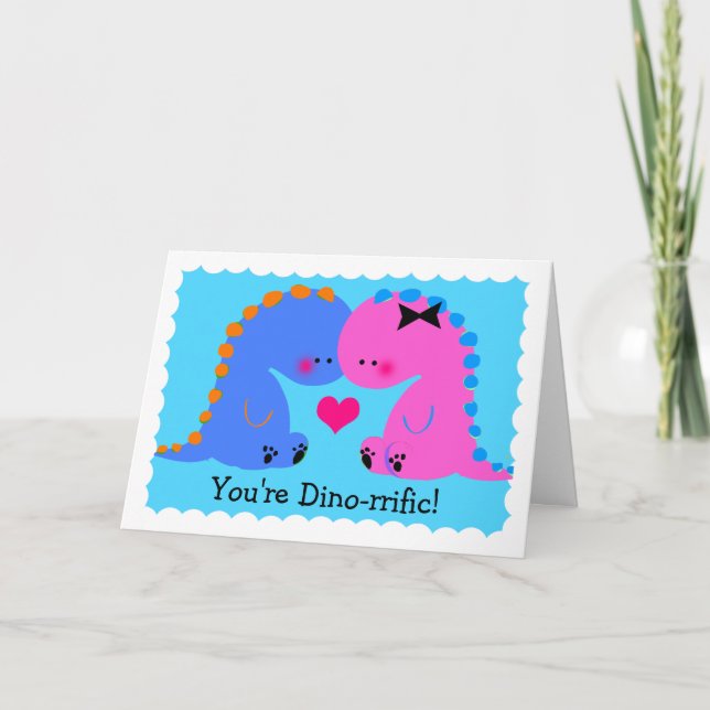 Vous êtes la carte Cute Dinosaur dinorgieuse (Devant)