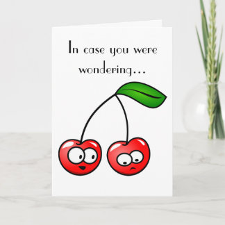 Vous êtes la cerise sur ma carte de voeux quotidie