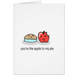Vous êtes la pomme à mon tarte