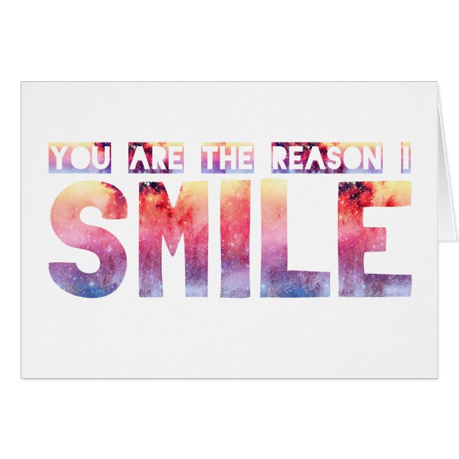 Vous Êtes La Raison Pour Laquelle Je Souriez (Devant horizontal)
