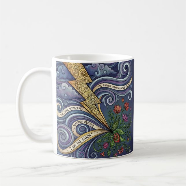 Vous êtes la tempête Mug à café personnalisé (Gauche)