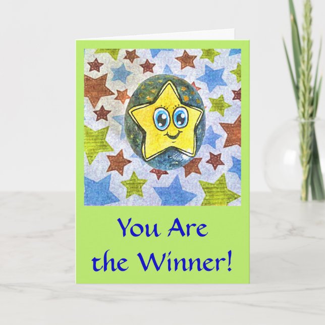 Vous êtes le gagnant, Caricature Star carte de voe (Devant)