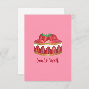 Vous êtes le gâteau Fraisier Merci sucré