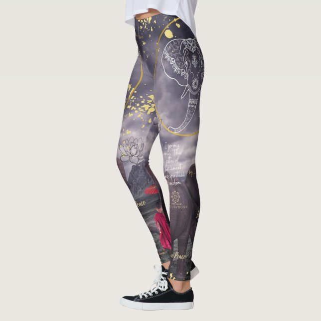 Vous êtes Leggings de Paix par Oomsuum Relaxation© (Gauche)