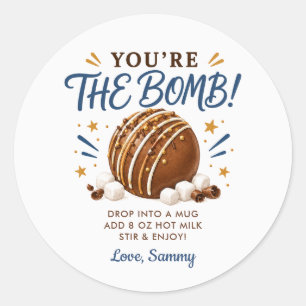 Vous êtes les Bomb Étiquettes de Bomb de Cacao Cha