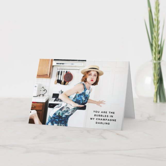 "Vous êtes les bulles dans mon champagne" Merci (Devant)