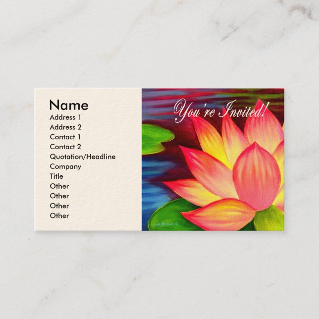 Vous êtes les cartes invitées d'invitation (Devant)