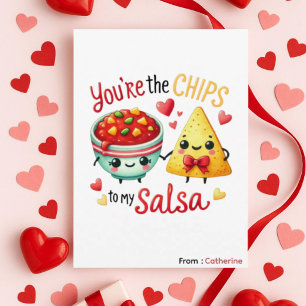 Vous êtes les chips à ma salsa Carte de la Saint-V
