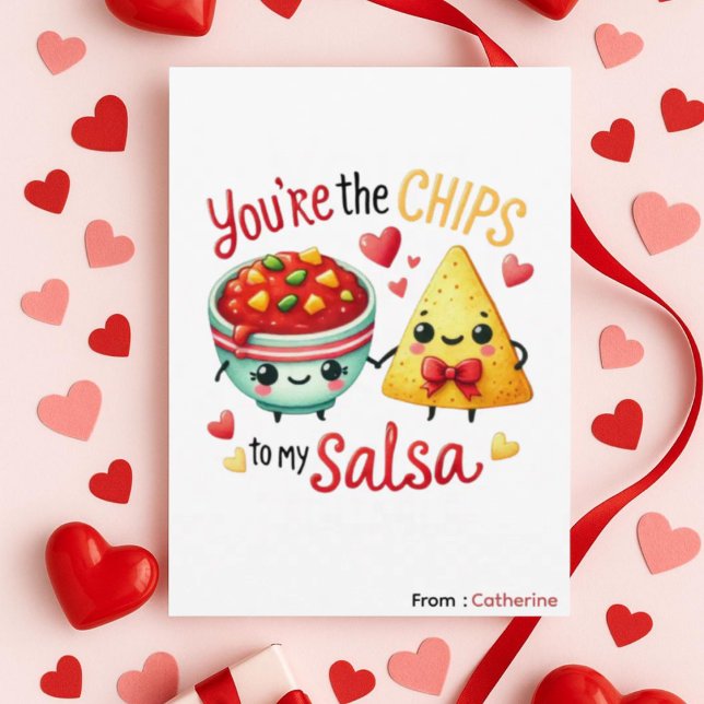 Vous êtes les chips à ma salsa Carte de la Saint-V (Créateur téléchargé)