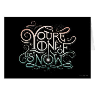 Vous êtes l'un de nous maintenant coloré Graphic