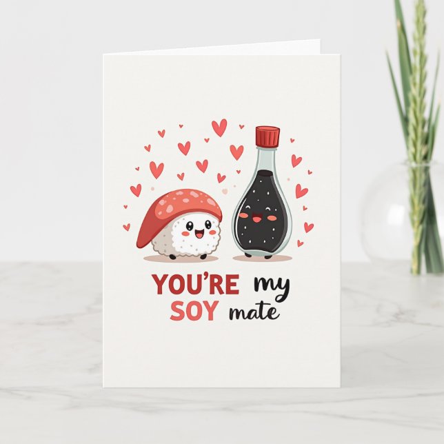 Vous êtes ma carte d'amour de soja (Devant)