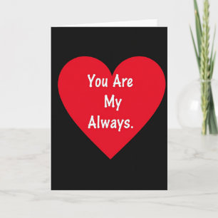 Vous êtes ma carte d'amour toujours