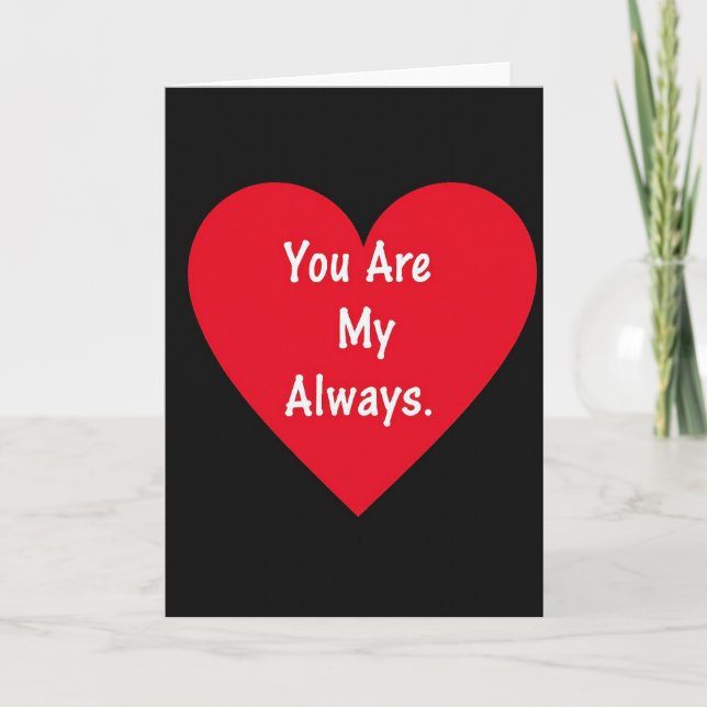 Vous êtes ma carte d'amour toujours (Devant)