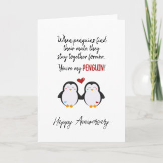 Vous êtes ma carte d'anniversaire PENGUIN