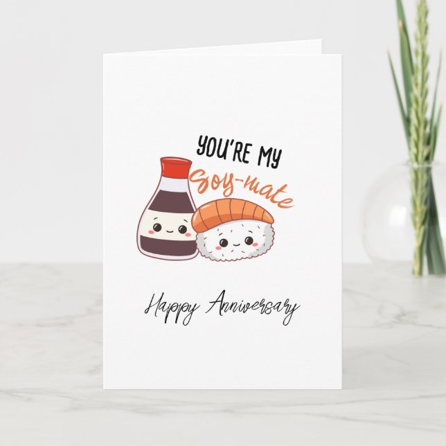 Vous êtes ma carte d'anniversaire SOY-MATE (Devant)