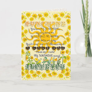 Vous êtes ma carte d'art graphique Sunshine