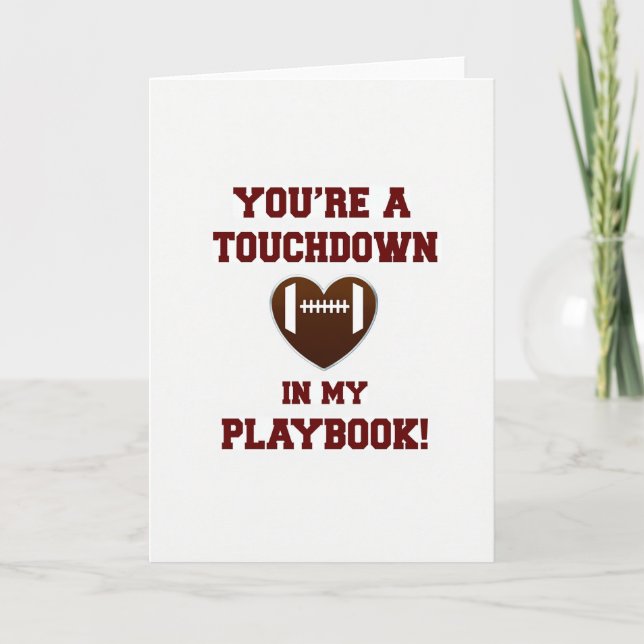 Vous êtes ma carte de jeu de Touchdown (Devant)