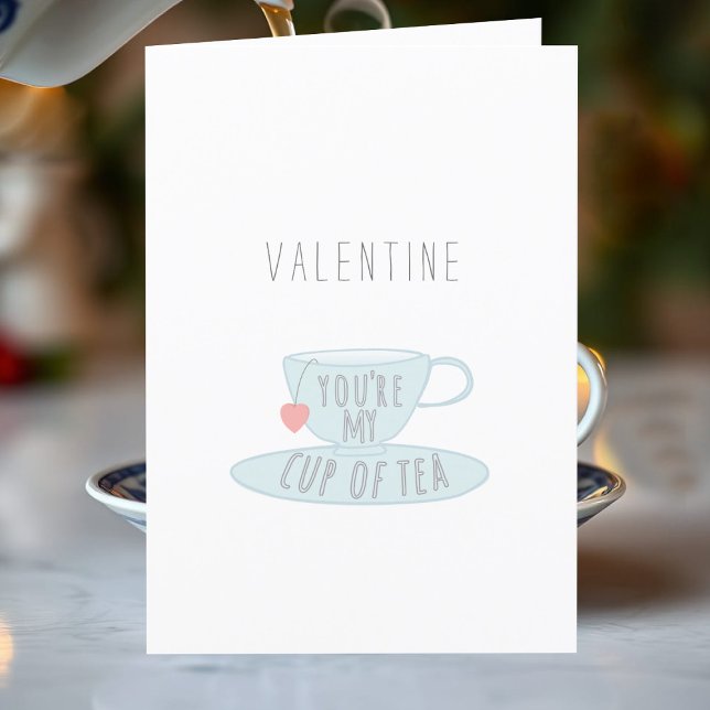 Vous êtes ma carte de la journée de la Coupe du Th (You are my cup of tea! Cute card to send this Valentine's Day)