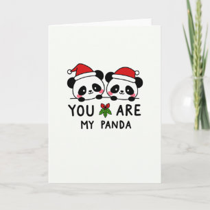 Vous êtes ma carte de Noël Panda Cute pour partena