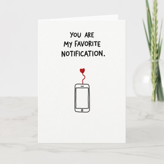 Vous êtes ma carte de notification préférée (Devant)