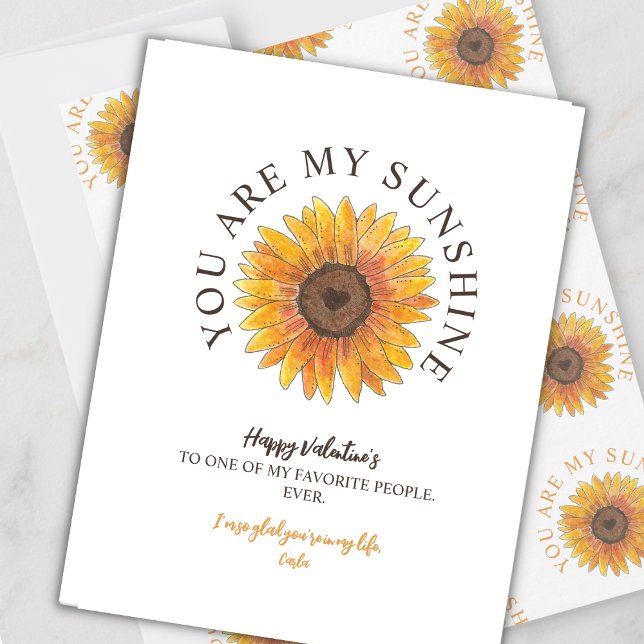 Vous êtes ma carte de Saint-Valentin Sunshine (Créateur téléchargé)