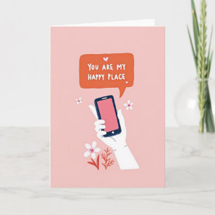 Vous êtes ma carte de téléphone de lieu heureux