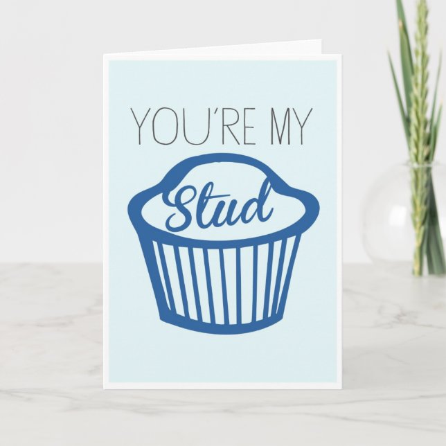 Vous êtes ma carte muffin Stud (Devant)