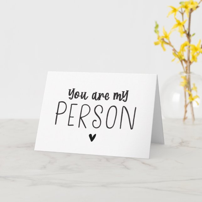 Vous êtes ma carte pliée personne (Fleur jaune)