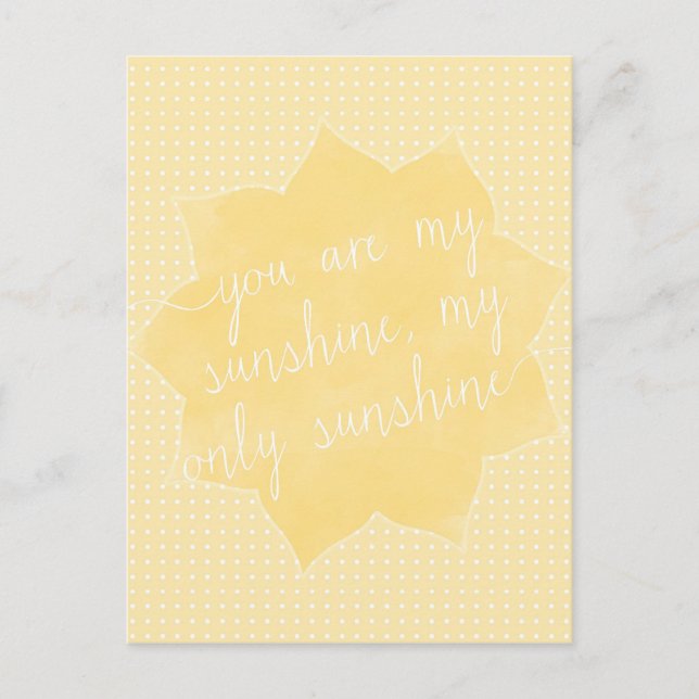 Vous êtes ma carte postale Sunshine (Devant)
