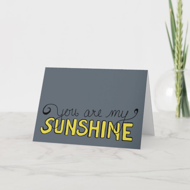 Vous Êtes Ma Carte Sunshine (Devant)