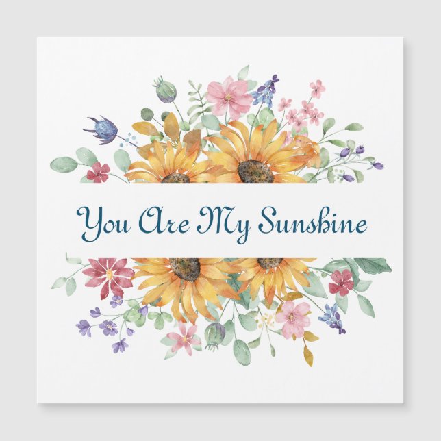 Vous êtes ma citation de soleil et de tournesol (Devant)
