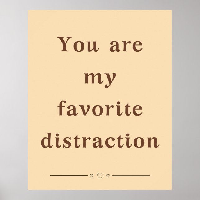 Vous êtes ma distraction préférée - Affiche (Devant)