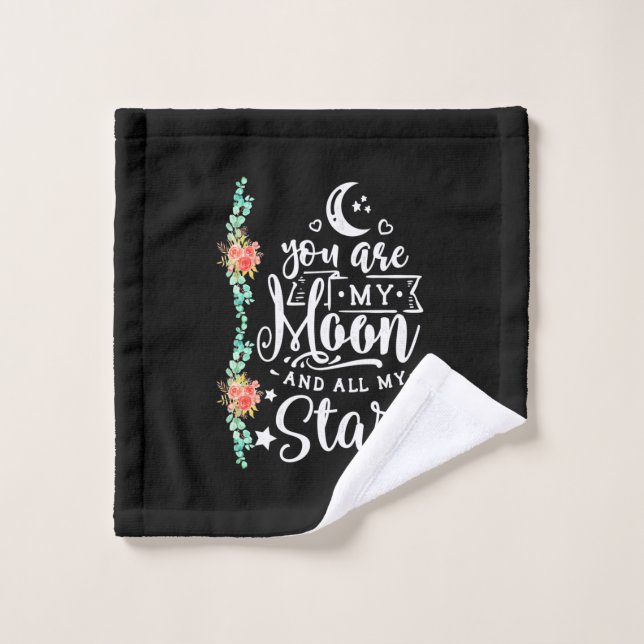 Vous Êtes Ma Lune Et Toutes Les Étoiles (Gant de toilette)